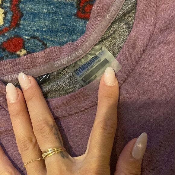 Gymshark long sleeve purple cropped top - Picture 3 of 4